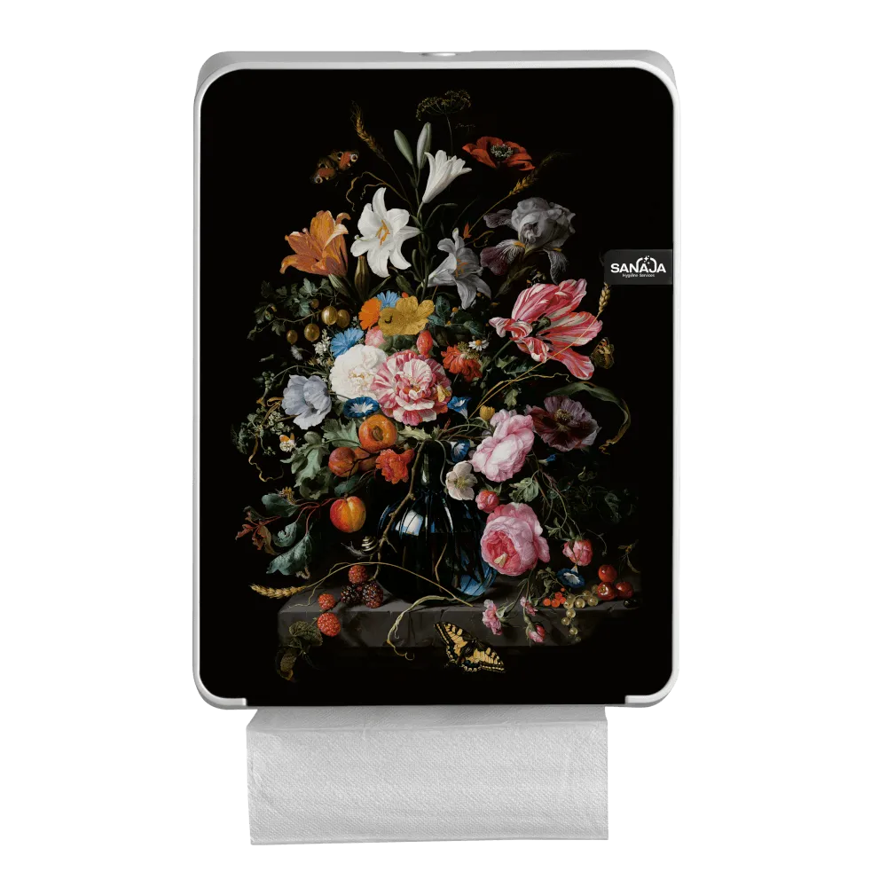 Handdoekdispenser bloemen